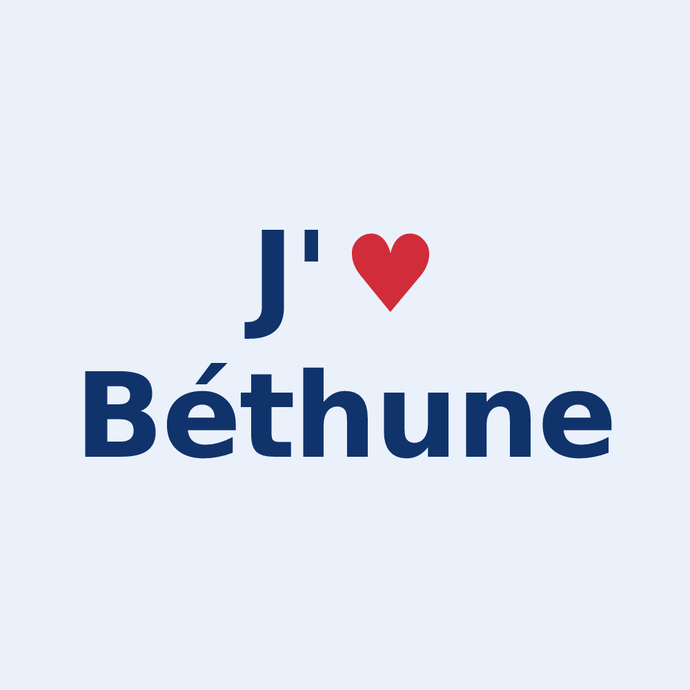 Sticker personnalisé Béthune — design J'aime Béthune