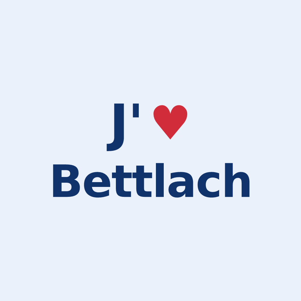 Sticker personnalisé Bettlach — design J'aime Bettlach