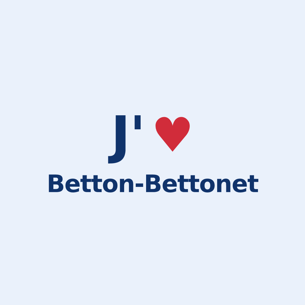 Sticker personnalisé Betton-Bettonet — design J'aime Betton-Bettonet
