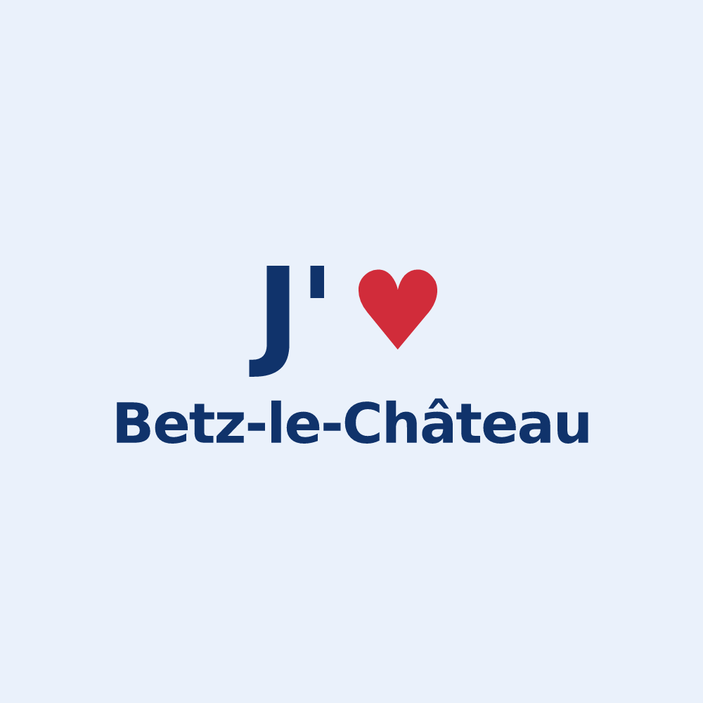 Sticker personnalisé Betz-le-Château — design J'aime Betz-le-Château