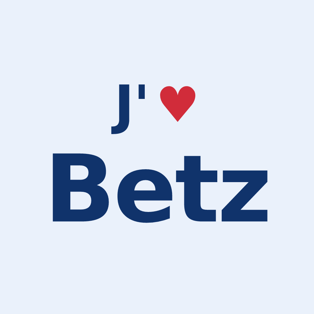 Sticker personnalisé Betz — design J'aime Betz