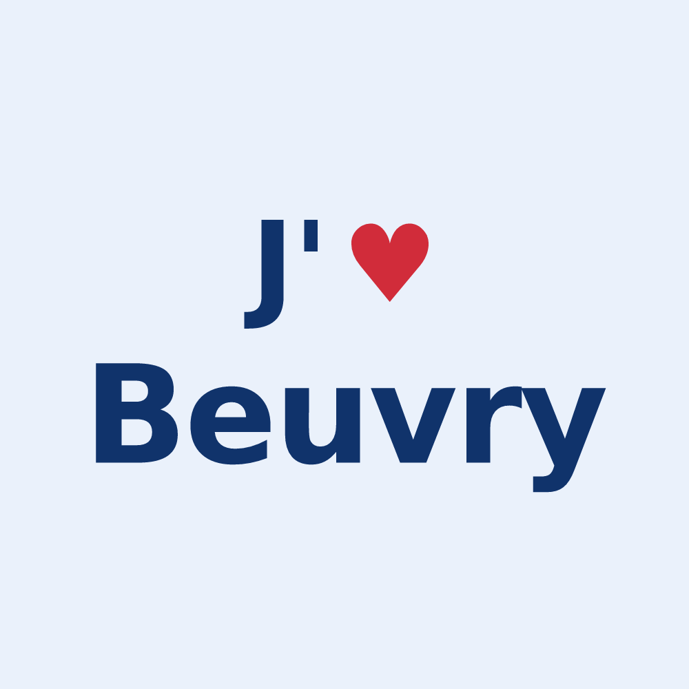 Sticker personnalisé Beuvry — design J'aime Beuvry