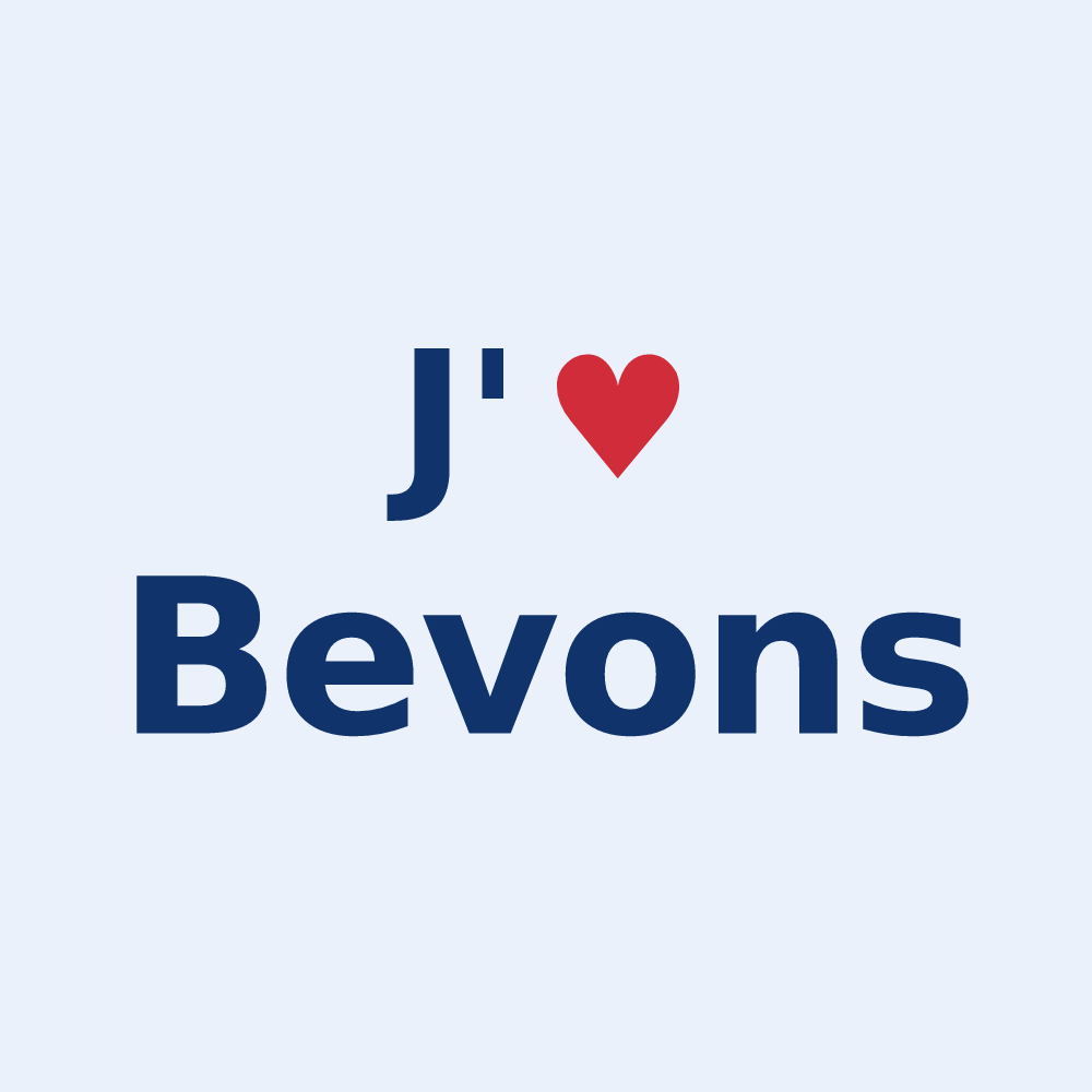 Sticker personnalisé Bevons — design J'aime Bevons