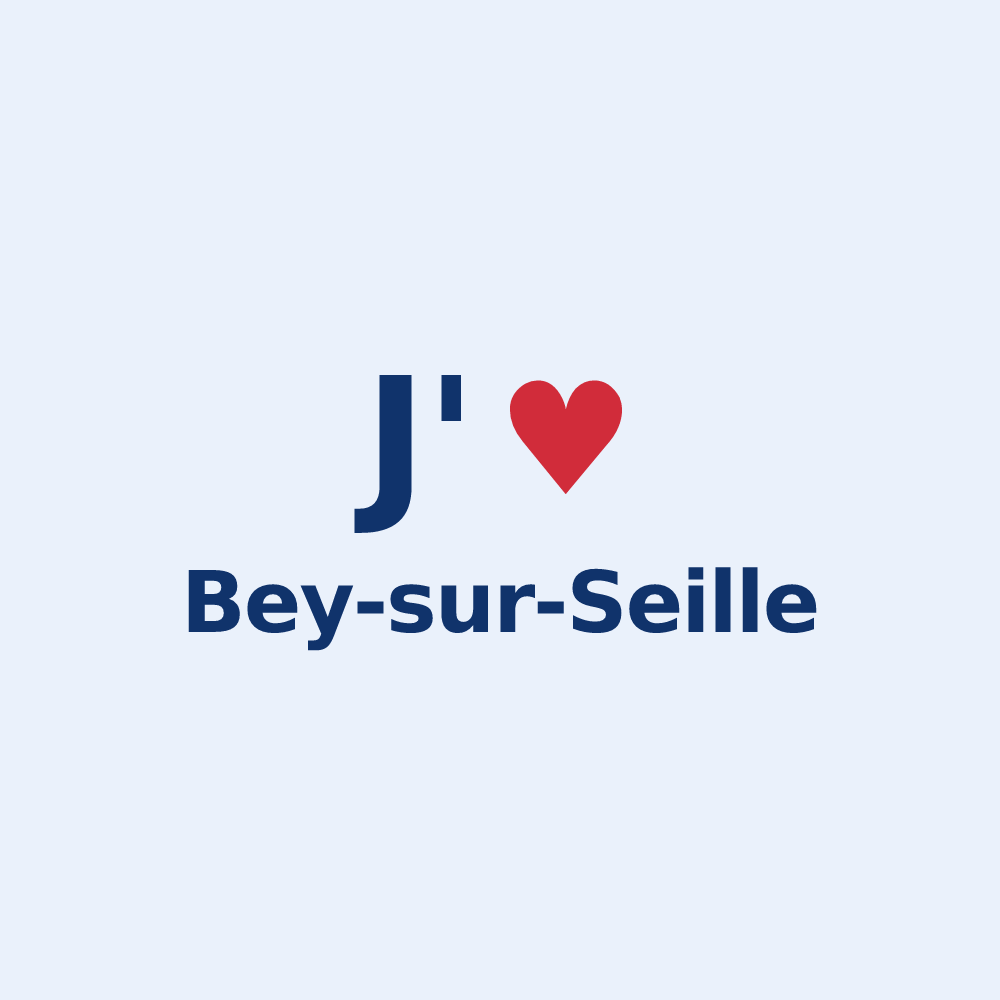 Sticker personnalisé Bey-sur-Seille — design J'aime Bey-sur-Seille