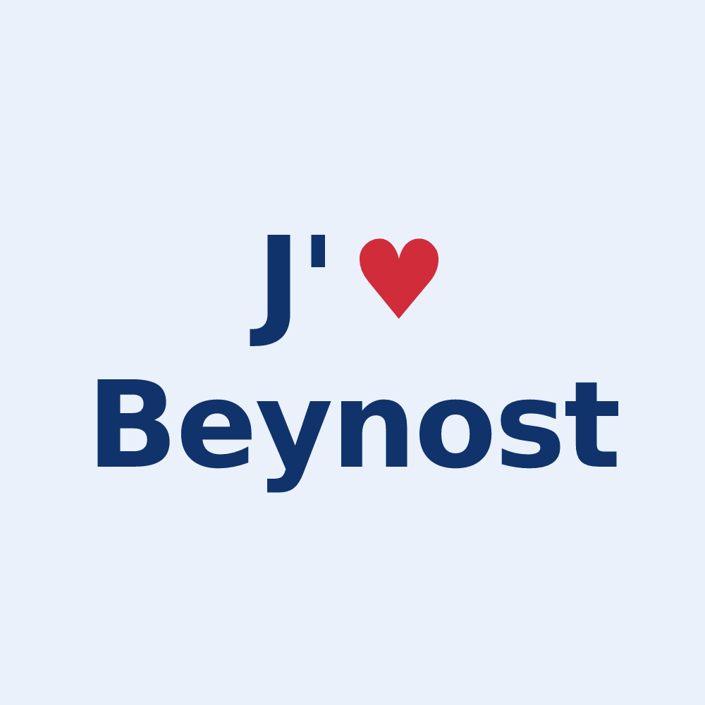 Sticker personnalisé Beynost — design J'aime Beynost