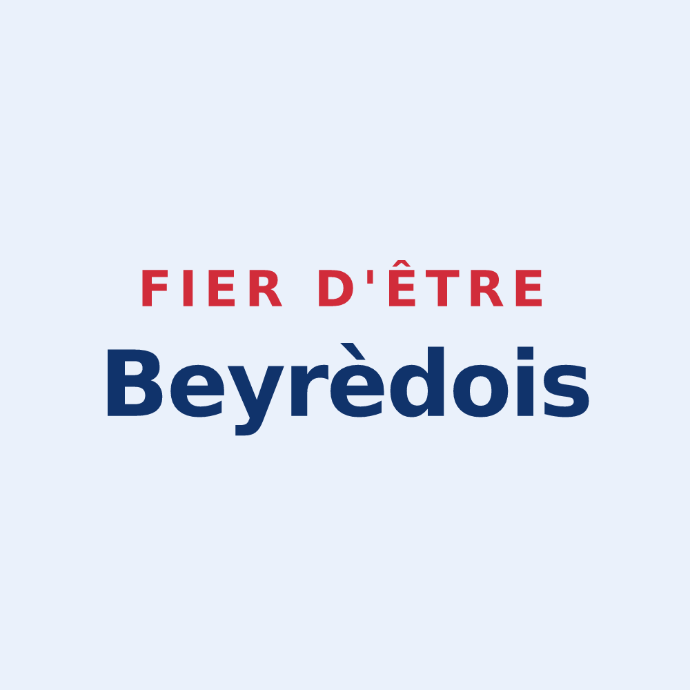 Sticker « Fier d'être Beyrèdois » — design pour Beyrède-Jumet-Camous