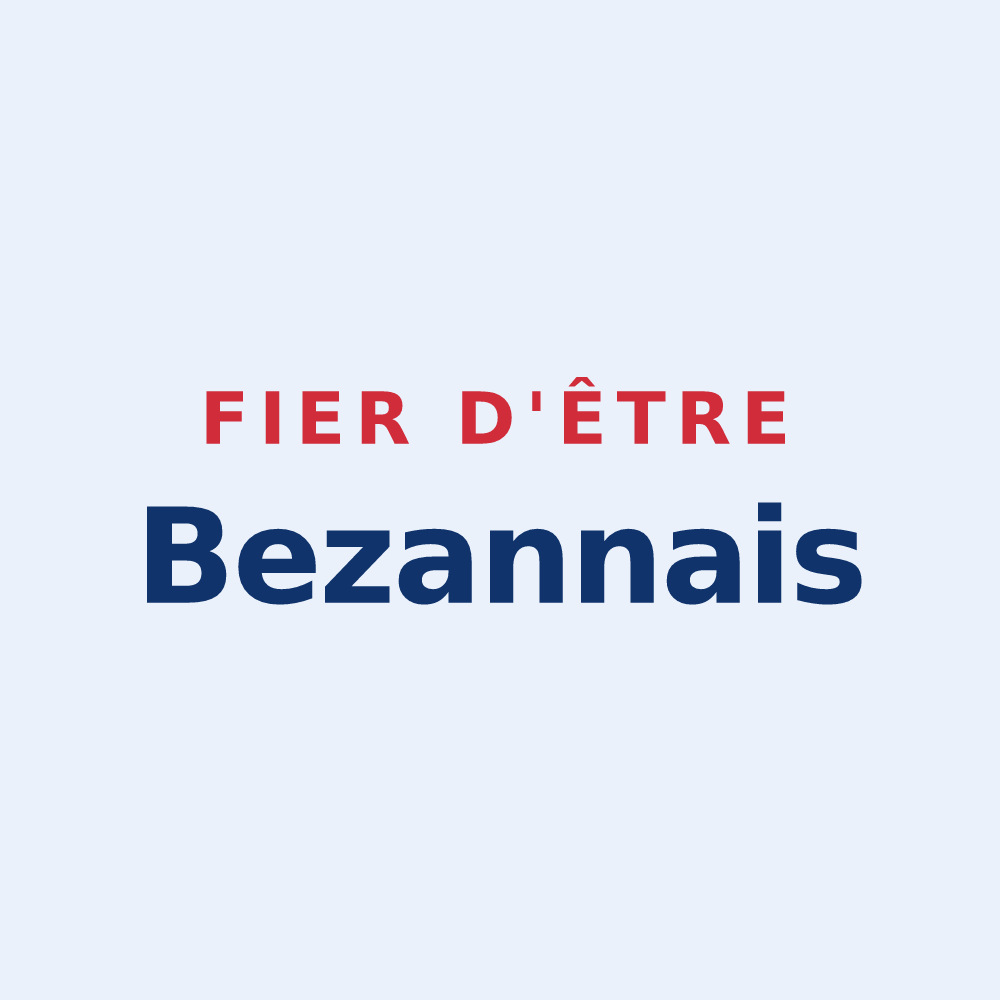 Sticker « Fier d'être Bezannais » — design pour Bezannes