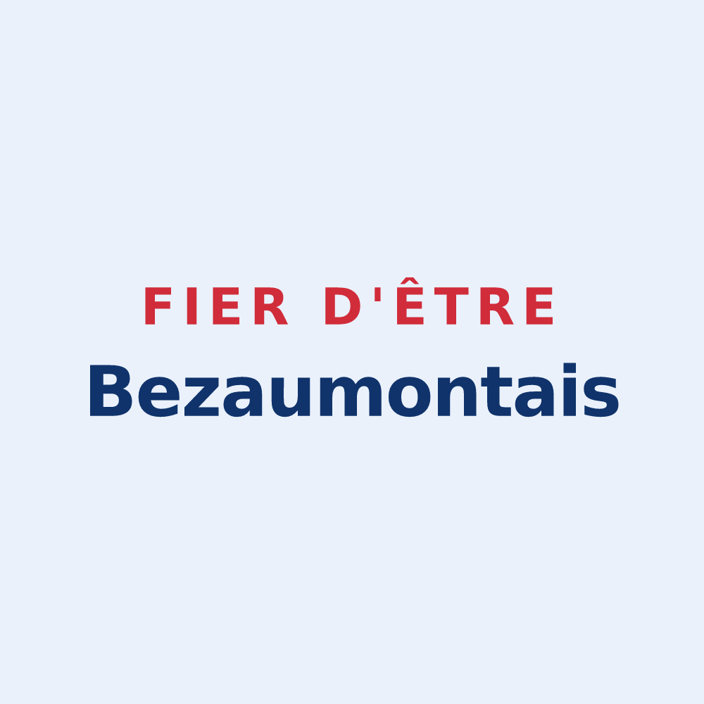 Sticker « Fier d'être Bezaumontais » — design pour Bezaumont
