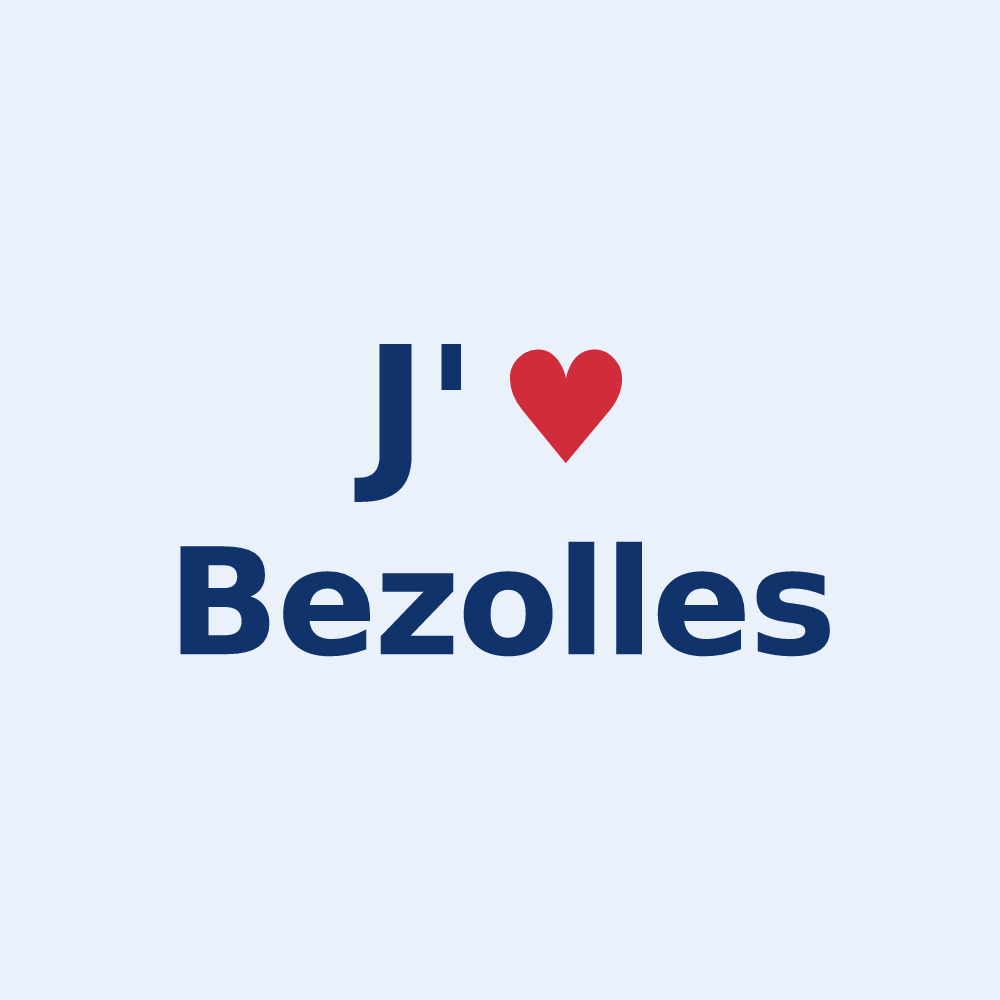 Sticker personnalisé Bezolles — design J'aime Bezolles