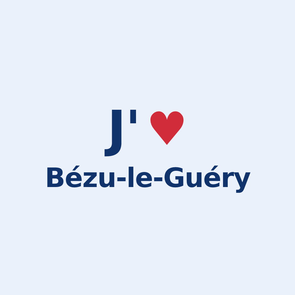 Sticker personnalisé Bézu-le-Guéry — design J'aime Bézu-le-Guéry