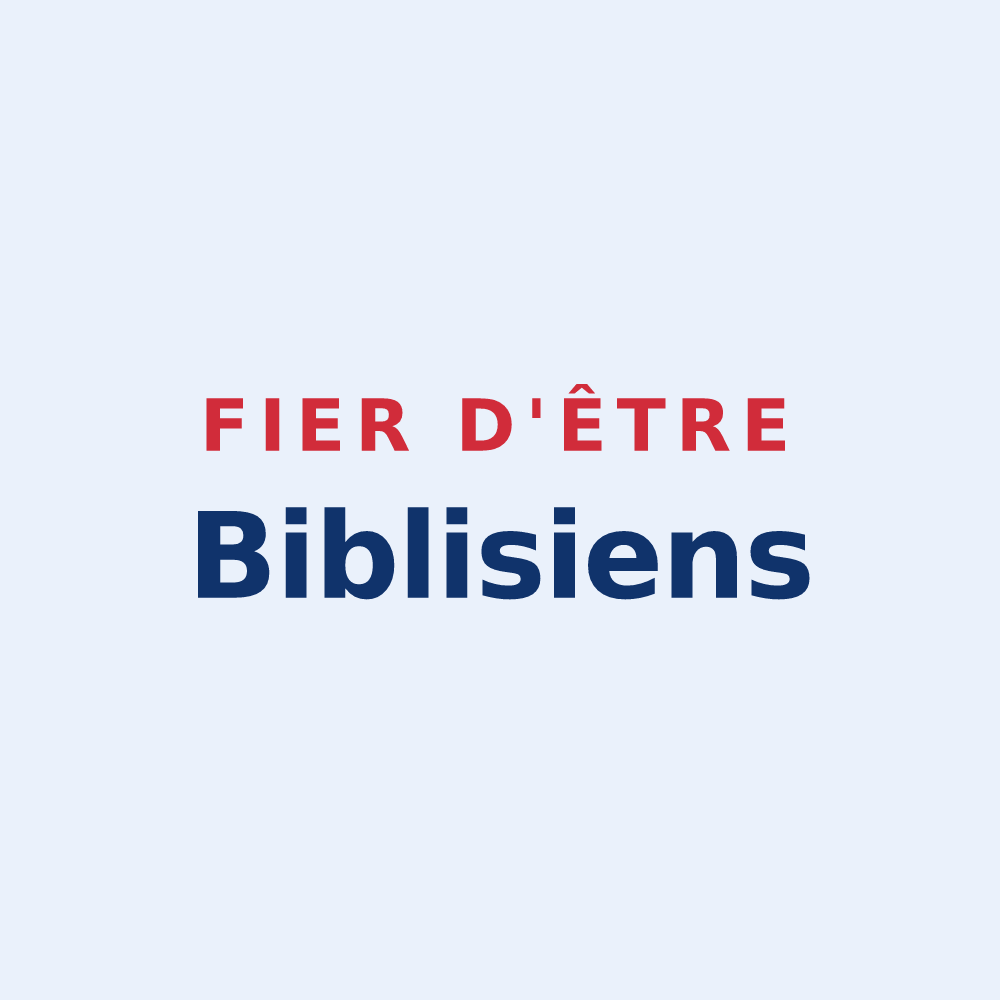 Sticker « Fier d'être Biblisiens » — design pour Biblisheim