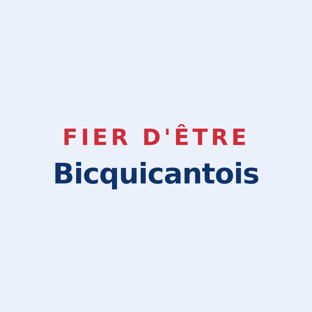 Sticker « Fier d'être Bicquicantois » — design pour Bicqueley