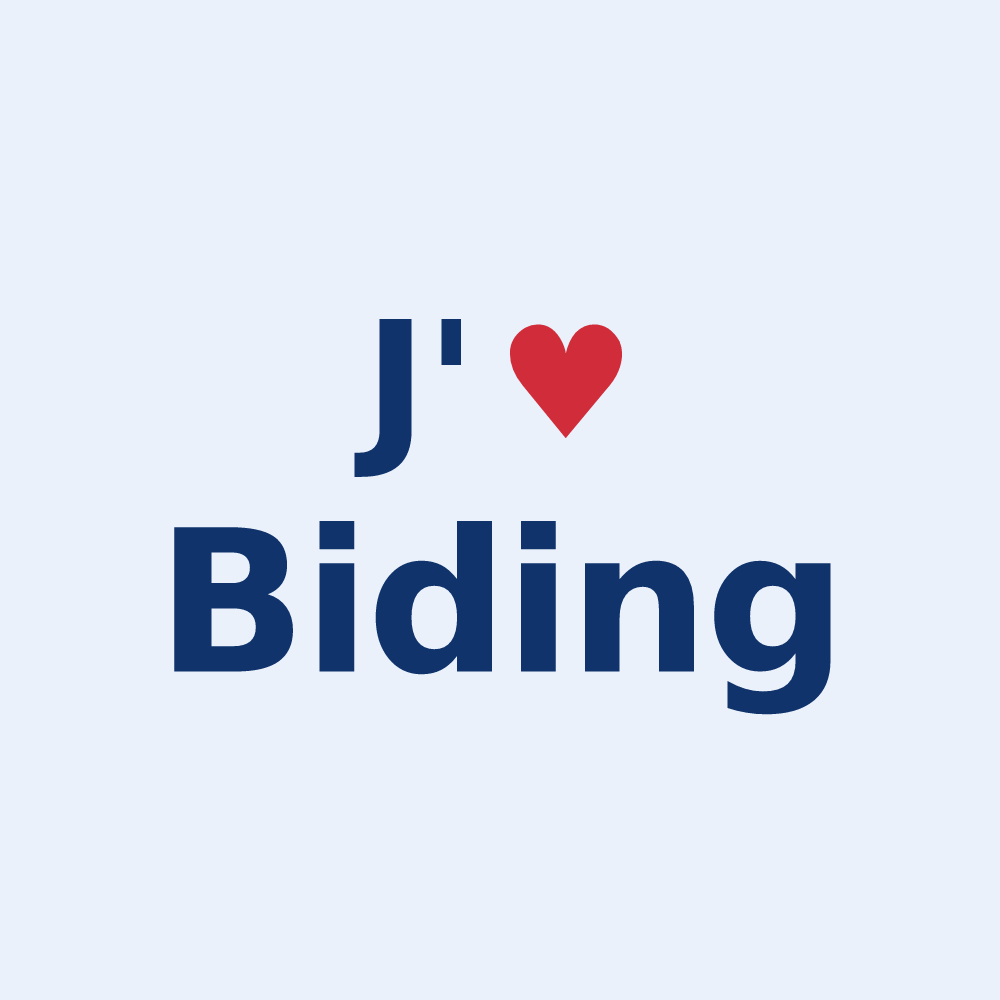 Sticker personnalisé Biding — design J'aime Biding