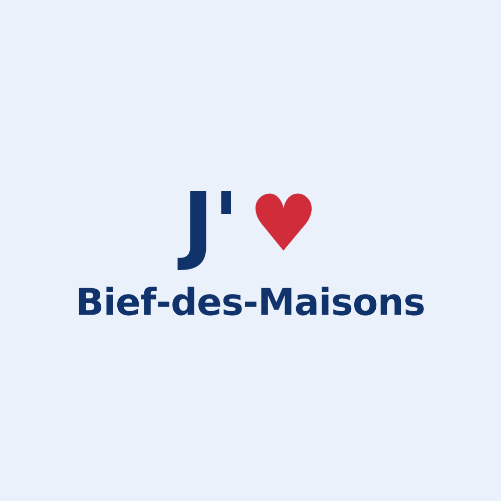 Sticker personnalisé Bief-des-Maisons — design J'aime Bief-des-Maisons