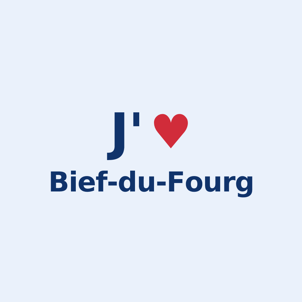 Sticker personnalisé Bief-du-Fourg — design J'aime Bief-du-Fourg