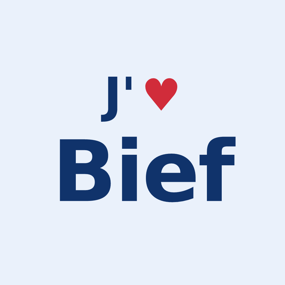 Sticker personnalisé Bief — design J'aime Bief