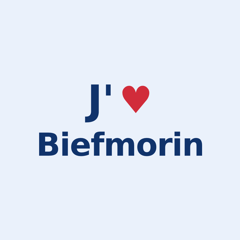 Sticker personnalisé Biefmorin — design J'aime Biefmorin