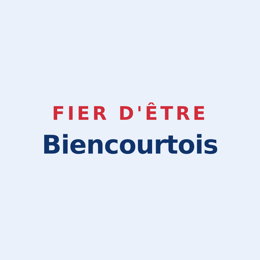 Sticker « Fier d'être Biencourtois » — design pour Biencourt-sur-Orge