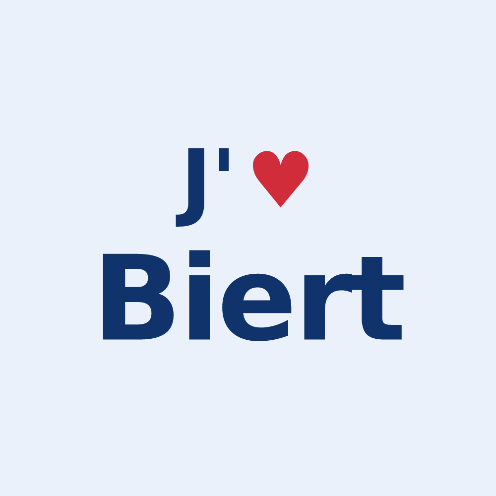 Sticker personnalisé Biert — design J'aime Biert