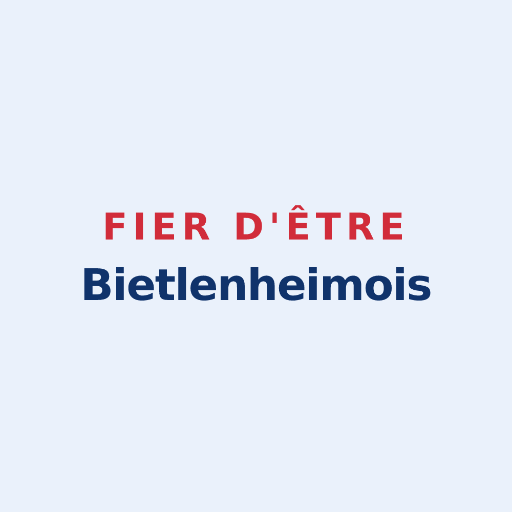 Sticker « Fier d'être Bietlenheimois » — design pour Bietlenheim