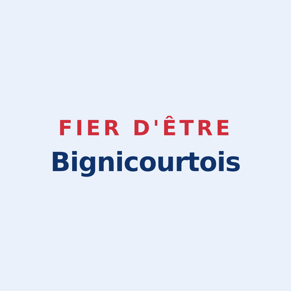 Sticker « Fier d'être Bignicourtois » — design pour Bignicourt