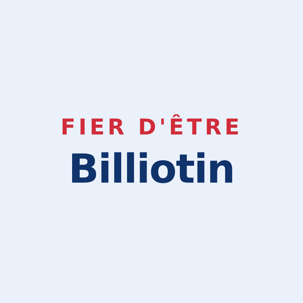 Sticker « Fier d'être Billiotin » — design pour Billiers