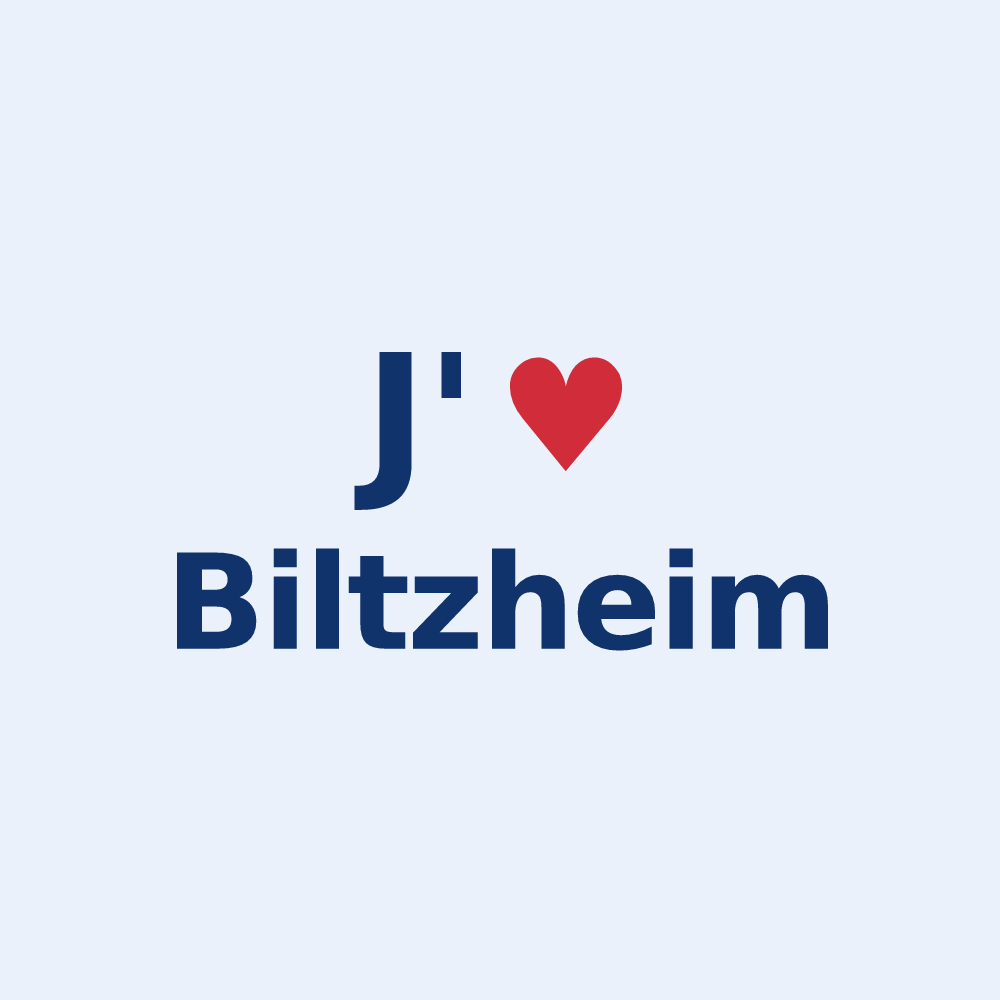 Sticker personnalisé Biltzheim — design J'aime Biltzheim