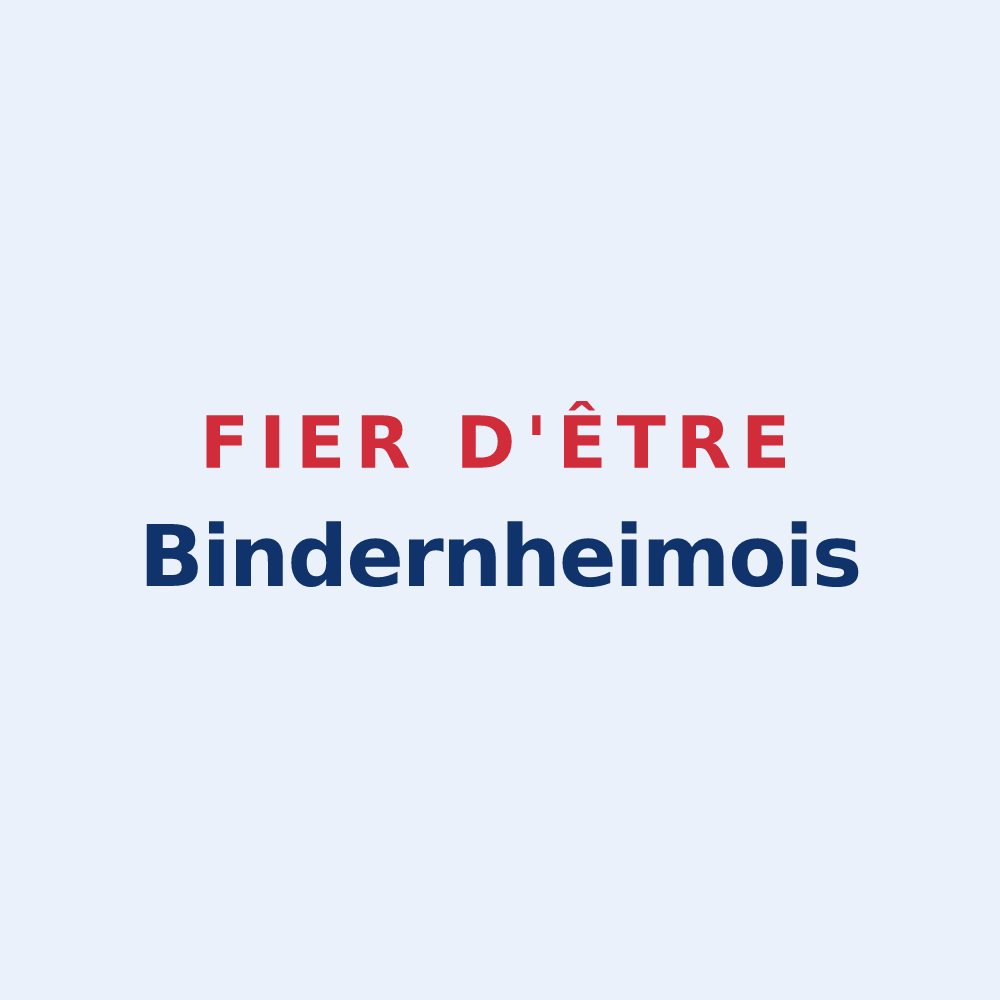 Sticker « Fier d'être Bindernheimois » — design pour Bindernheim