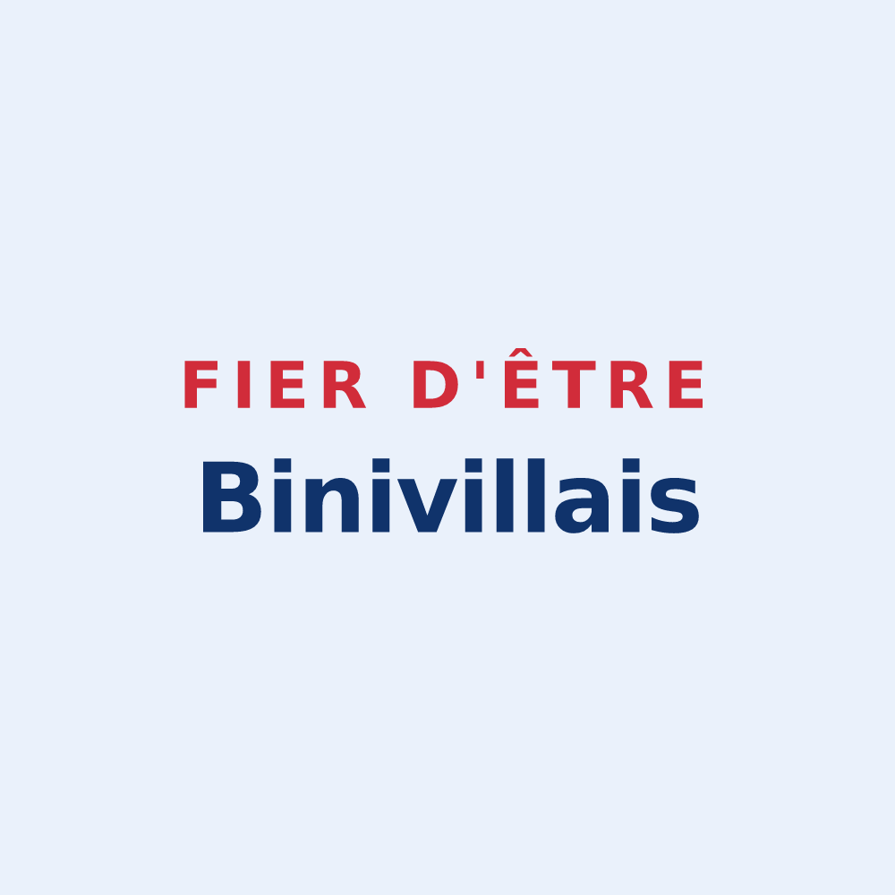 Sticker « Fier d'être Binivillais » — design pour Biniville
