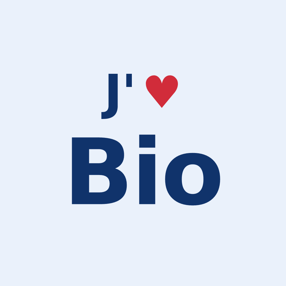 Sticker personnalisé Bio — design J'aime Bio