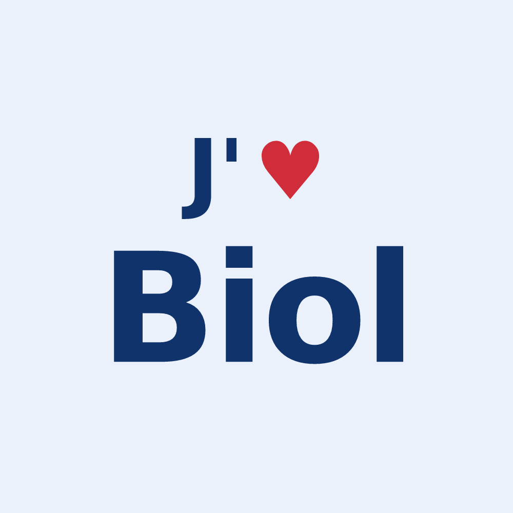 Sticker personnalisé Biol — design J'aime Biol