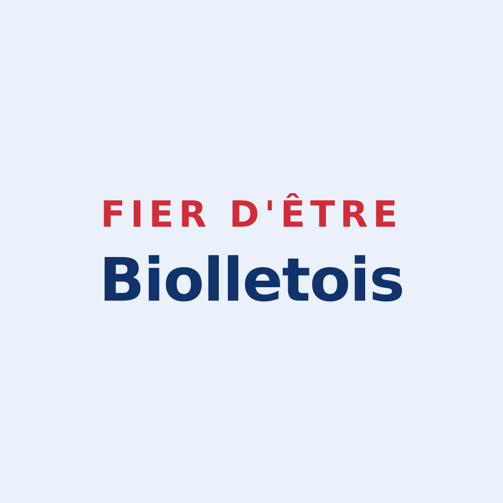 Sticker « Fier d'être Biolletois » — design pour Biollet