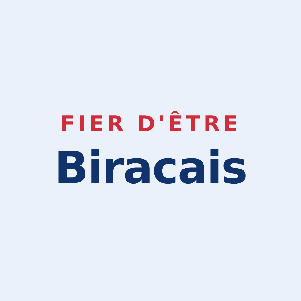 Sticker « Fier d'être Biracais » — design pour Birac