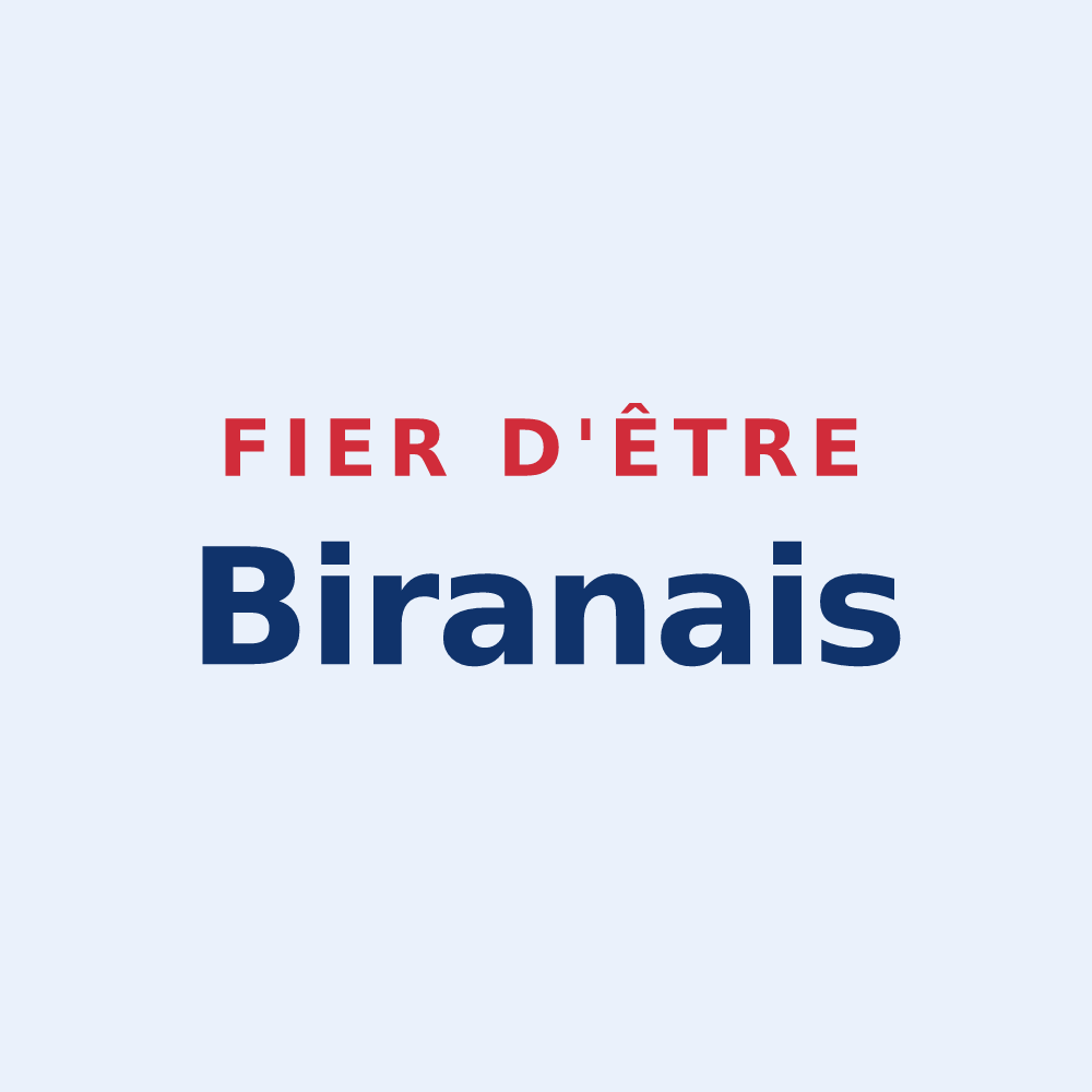Sticker « Fier d'être Biranais » — design pour Biran