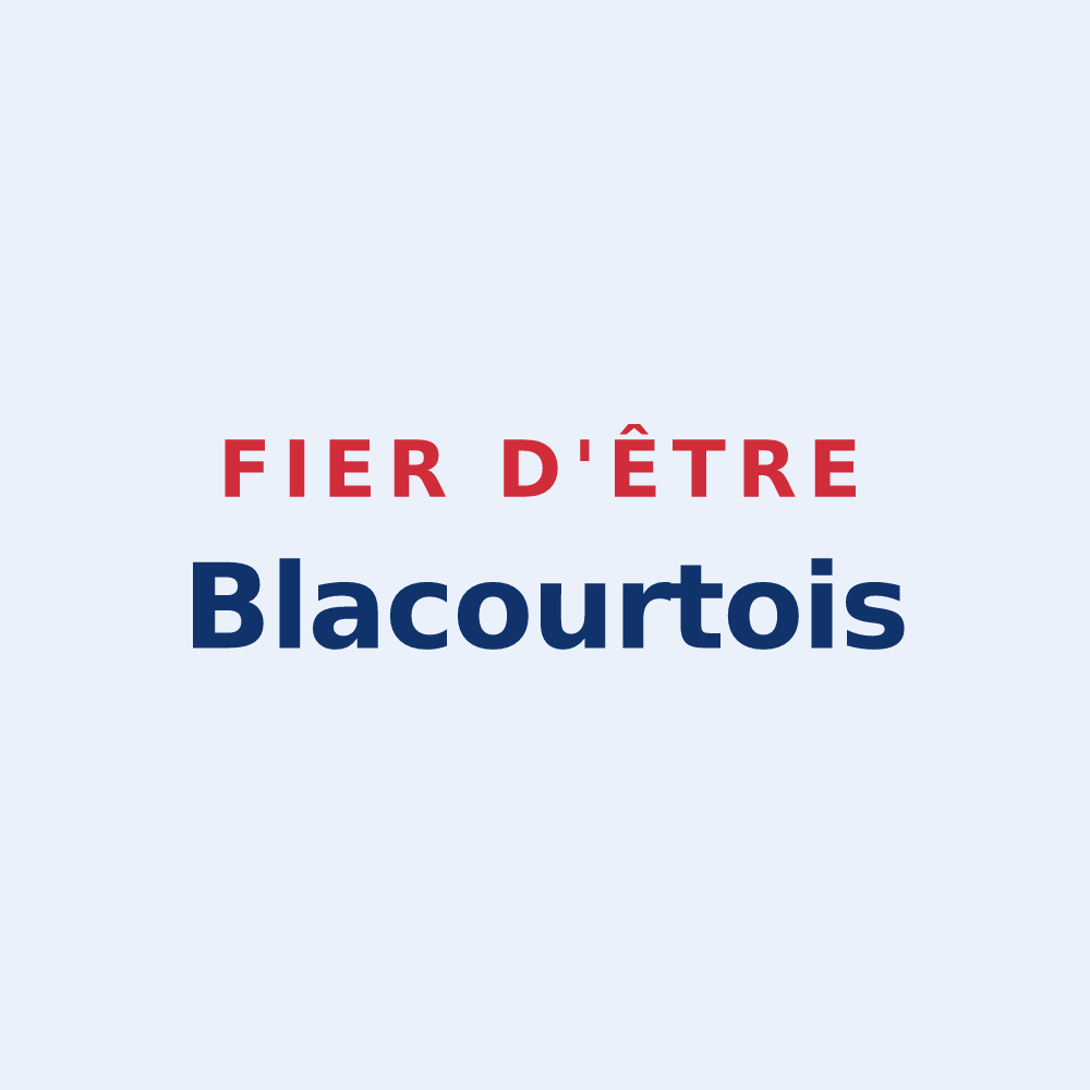 Sticker « Fier d'être Blacourtois » — design pour Blacourt