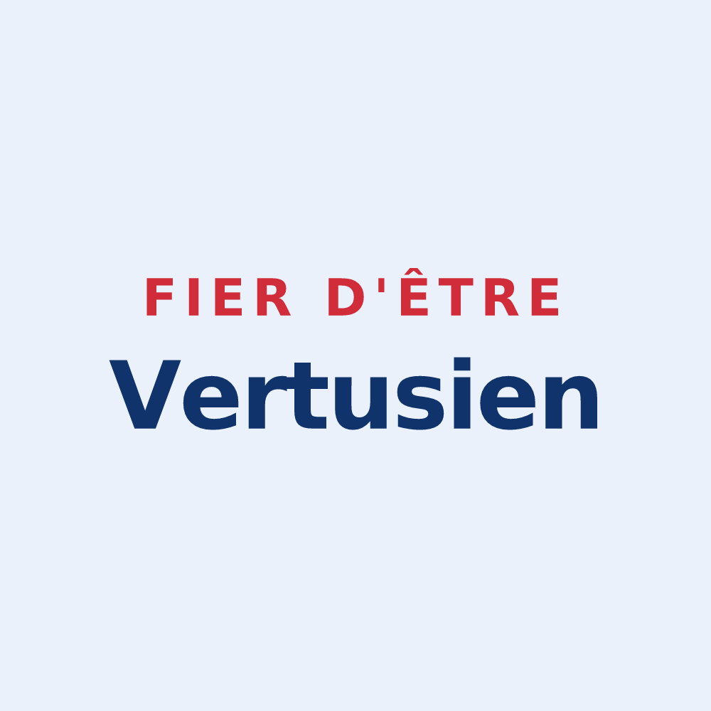 Sticker « Fier d'être Vertusien » — design pour Blancs-Coteaux