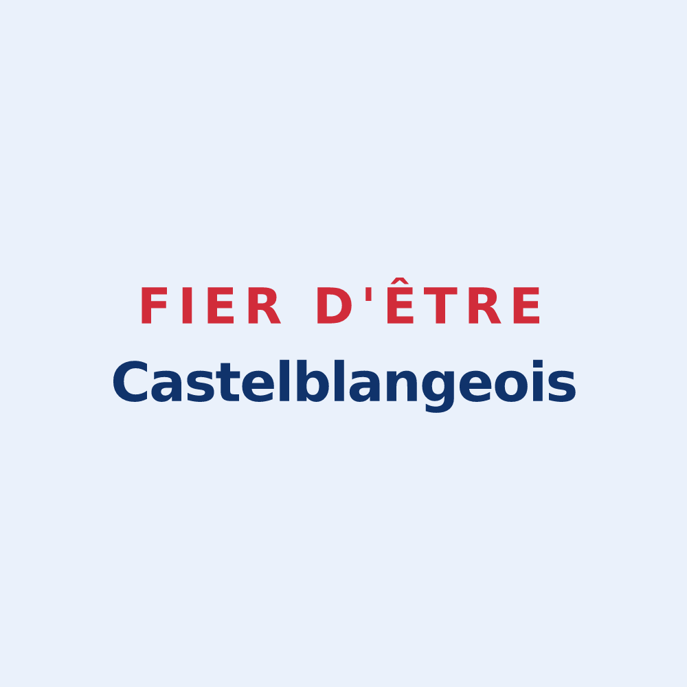 Sticker « Fier d'être Castelblangeois » — design pour Blangy-le-Château