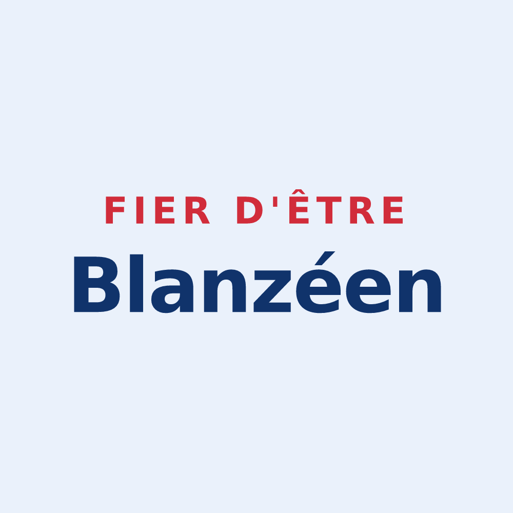 Sticker « Fier d'être Blanzéen » — design pour Blanzay