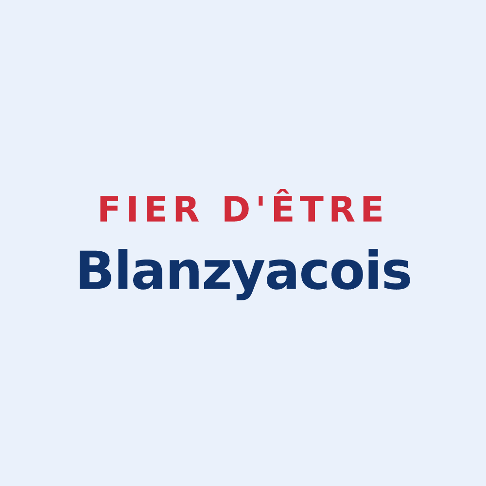 Sticker « Fier d'être Blanzyacois » — design pour Blanzy-lès-Fismes