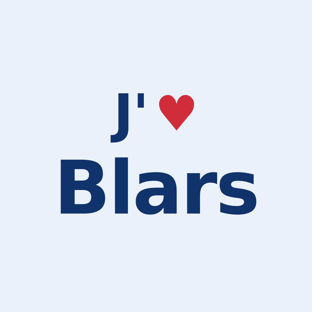 Sticker personnalisé Blars — design J'aime Blars