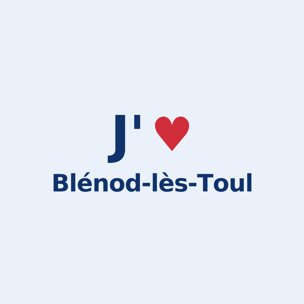 Sticker personnalisé Blénod-lès-Toul — design J'aime Blénod-lès-Toul