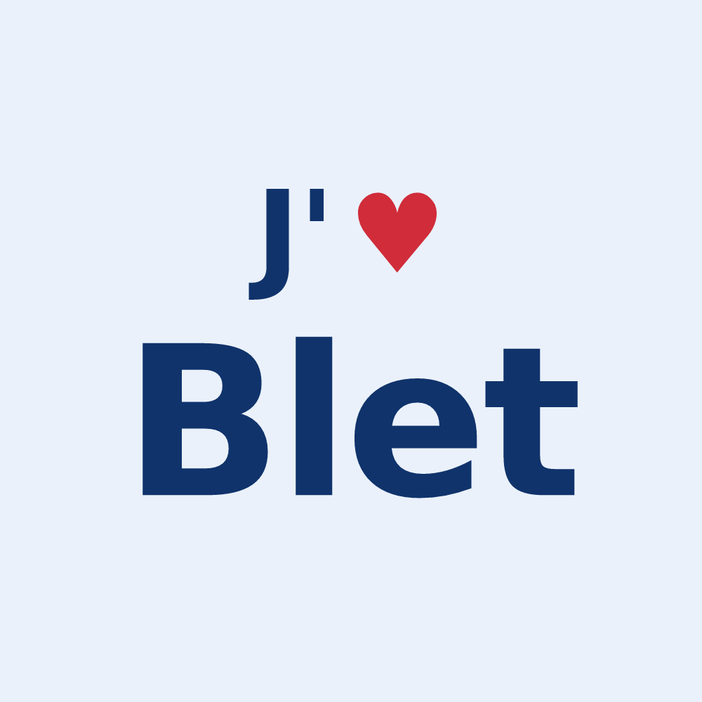 Sticker personnalisé Blet — design J'aime Blet