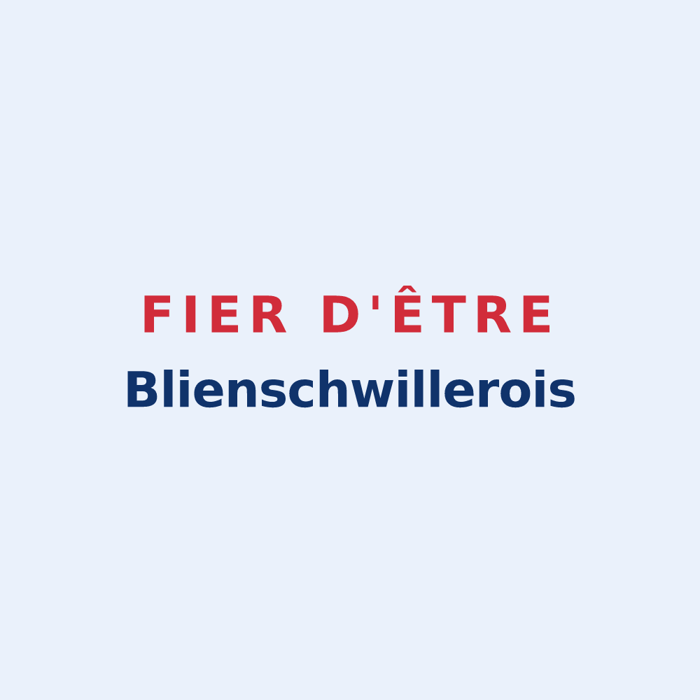 Sticker « Fier d'être Blienschwillerois » — design pour Blienschwiller