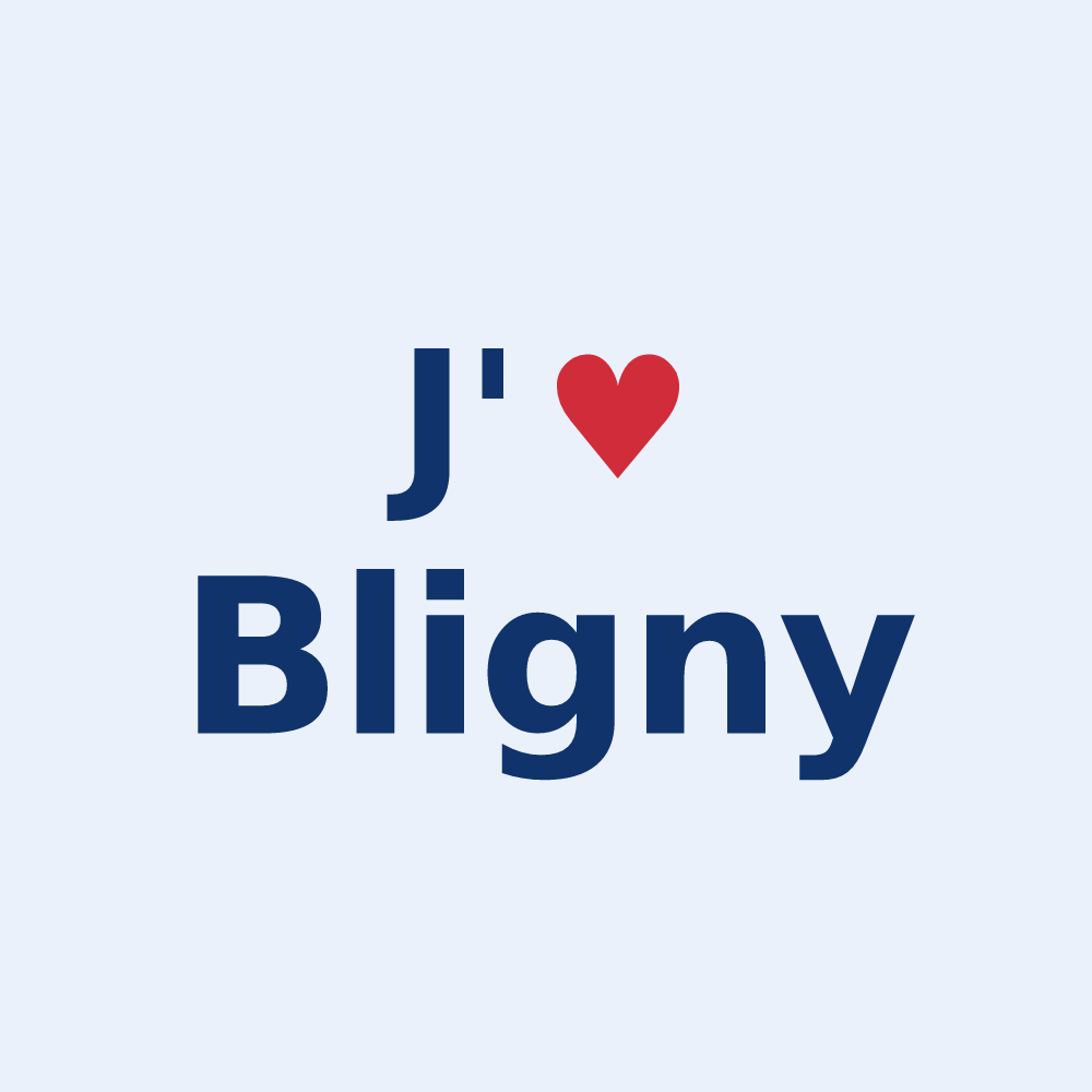 Sticker personnalisé Bligny — design J'aime Bligny