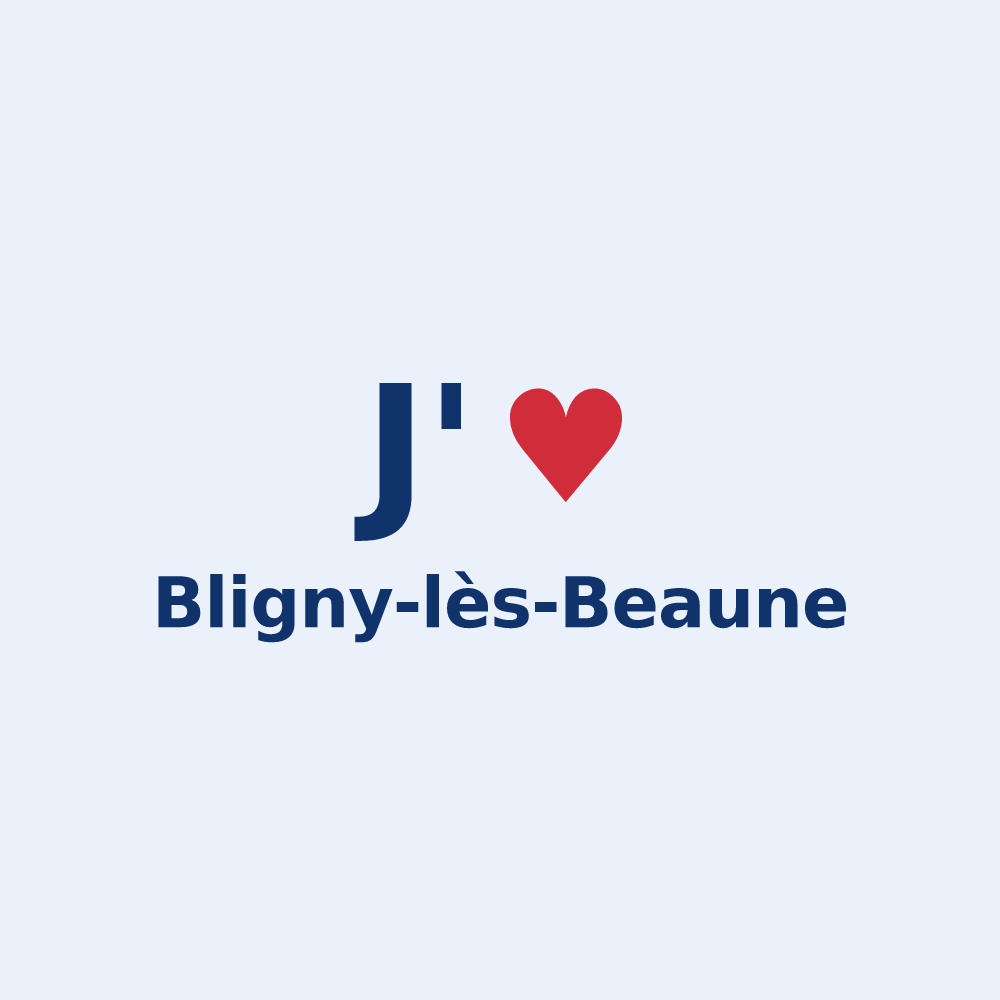 Sticker personnalisé Bligny-lès-Beaune — design J'aime Bligny-lès-Beaune