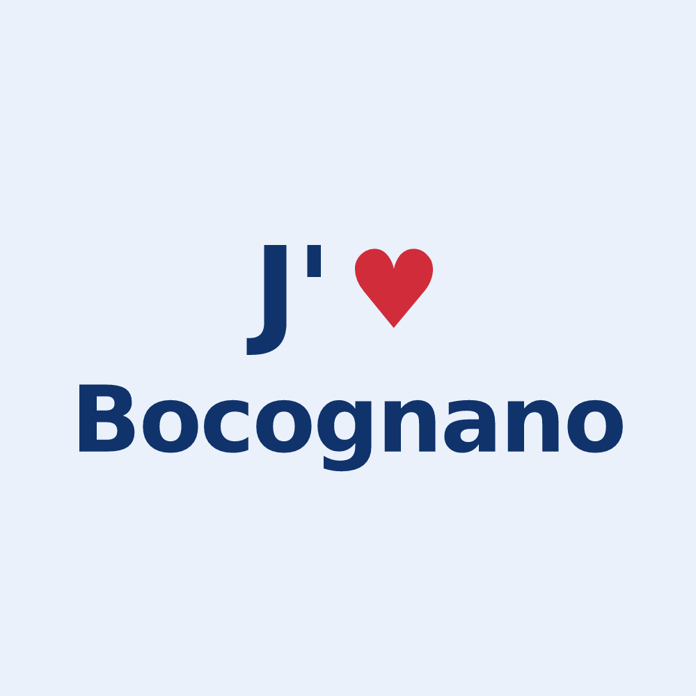 Sticker personnalisé Bocognano — design J'aime Bocognano