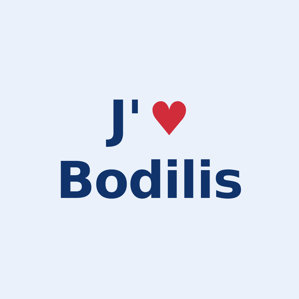 Sticker personnalisé Bodilis — design J'aime Bodilis