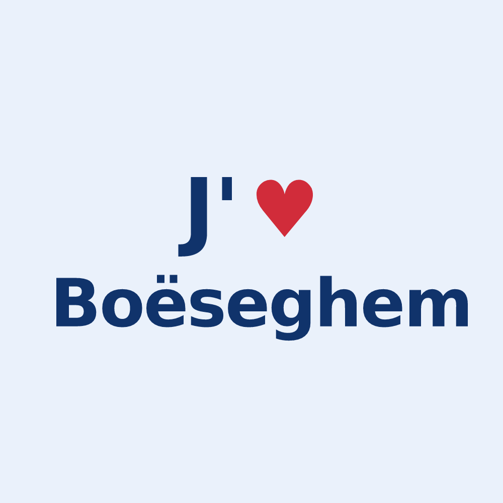 Sticker personnalisé Boëseghem — design J'aime Boëseghem