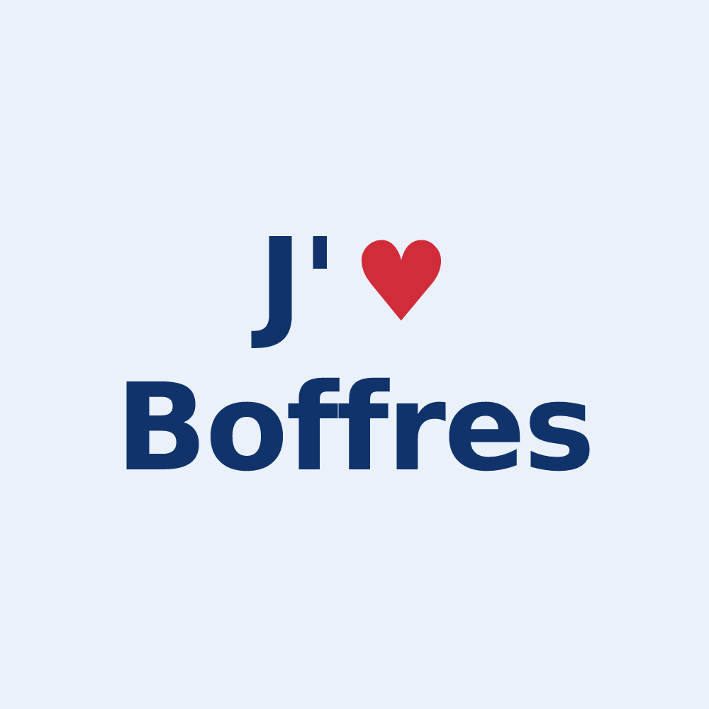 Sticker personnalisé Boffres — design J'aime Boffres
