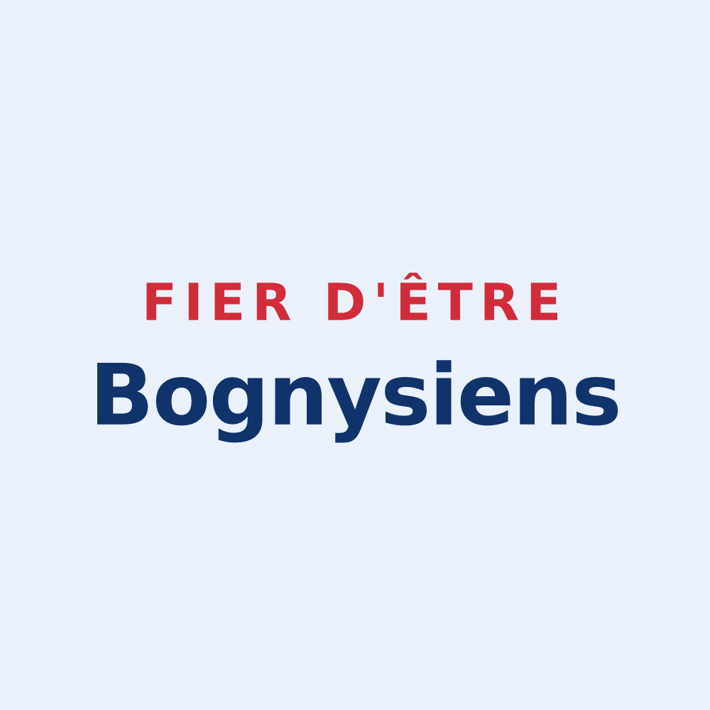 Sticker « Fier d'être Bognysiens » — design pour Bogny-sur-Meuse